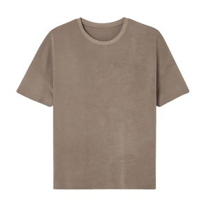 เสื้อยืดโอเวอร์ไซส์ผู้ชาย ผ้าฝ้ายออร์แกนิค 100% ระบายอากาศได้ดี เหมาะสำหรับหน้าร้อน เป็นมิตรกับสิ่งแวดล้อม แห้งเร็ว ใส่เล่นกีฬา ออกกำลังกาย หรือใส่ลำลอง ผ้าถักเนื้อแน่น สีพื้น - Product Image 4