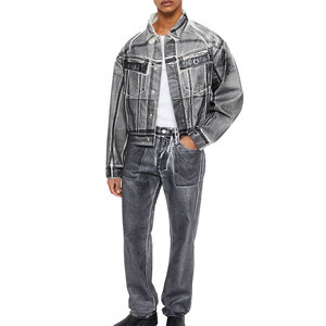Conjunto de Pantalones y Chaqueta de Mezclilla para Hombre de Invierno, Calidad Premium, Estilo Casual Urbano, Diseño Personalizado, 100% Algodón, Ropa al por Mayor - Product Image 1