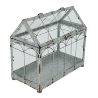 Table-<strong>Top</strong> Vintage Greenhouse Crystal Terrarium Borosilicate <strong>Glass</strong> Artistic Container for Succulents Air Plants Tabletop Vase