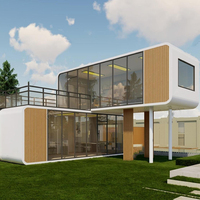 Cabane Apple de Luxe, Maison Mobile Préfabriquée Moderne pour Hôtel, Villa, Gîte, Bureau, Système Intelligent, Écologique