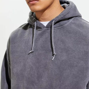 Sudadera de cuello redondo roja para hombre, 100% algodón, forro polar, antipilling, corte regular, manga larga, con bolsillo, informal, para invierno - Product Image 4