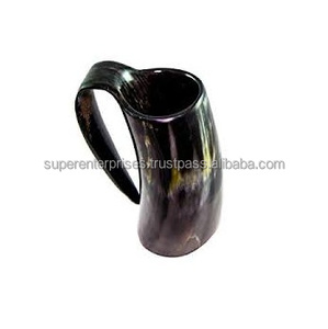 Tasse en corne de conception naturelle de créateur pour la bière, décor intérieur, matériau Unique, tasse à boire - Product Image 2