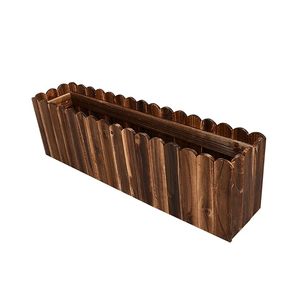 Pot de fleurs en bois, boîte à plantes rectangulaire, conteneur de jardin de bureau pour la maison, le bureau, la fenêtre, la décoration extérieure - Product Image 1