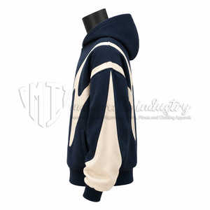 Custom Men’s Color Block Hooded Pullover Sweatshirt <b>Oversized</b> <b>Fleece</b> <b>Hoodie</b> Streetwear Casual <b>Hoodie</b> Manufacture - Product Image 5