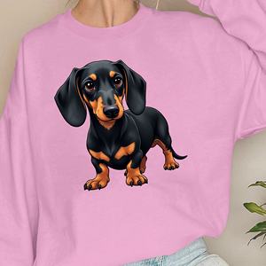 Sudaderas de mujer con ilustración de Dachshund realista - Product Image 2