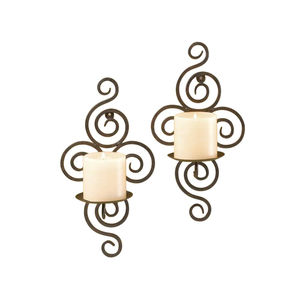 Set Of 2 Black Iron Geometric <b>Wall</b> <b>Sconce</b> Votive Tea <b>Light</b> Candle Holders Modern Design Home Decor <b>Wall</b> Art In Affordable Price - Product Image 4