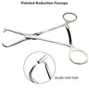 Pinza de reducción puntiaguda DETAIN IMPEX DI-SS-R-81 con guía de orificio, instrumento quirúrgico ortopédico manual de acero inoxidable para clavos óseos - Product Image 5