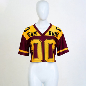 Camiseta de Fútbol de Malla con Cuello en V para Hombre, Manga Corta, Transpirable, Ropa Deportiva para Adultos, para Todas las Temporadas - Product Image 1
