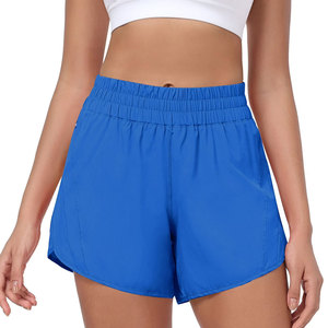Shorts de course légers, respirants et écologiques pour femmes, séchage rapide, taille haute, effet délavé, pour activités de plein air, gym, fitness, entraînement et usage décontracté - Product Image 1