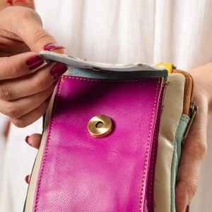 Exotic Luxury Cowhide Genuine Leather Women's <b>Small</b> Crossbody <b>Handbag</b> with Carved Mobile Phone Pocket Western Style - Product Image 4