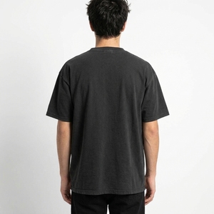 <b>Men's</b> Black Gothic T <b>Shirt</b> with <b>Red</b> and Blue Pegasus Illustration and Relaxed Fit Short Sleeve Streetwear Style - Product Image 5