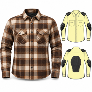 Premium Motorbike <b>Flannel</b> Shirt With Kevlar Lining Offering Classic Styling Practical Features And Comfortable Fit For Road Use - Product Image 1
