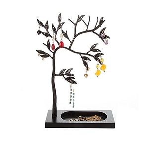 <b>Tree</b> Design Black Color Metal Jewelry <b>Stand</b> Highest Quality Customized Size Jewelry Display <b>Stand</b> From India - Product Image 4