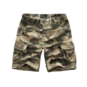 OEM Custom Hot Selling Summer Outdoor Buttons for Pants Street Style Side Pocket Trousers <b>Cargo</b> <b>Shorts</b> for Men Camouflage - Product Image 4