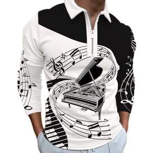 Sweat à capuche unisexe d'hiver en polaire gaufré à motif musical, personnalisable, style streetwear créatif - Product Image 5