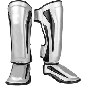 Customizable Brand MMA & Muay Thai Boxing Shin Guards Leather Durable Protective Training Foot Protectors - Product Image 5