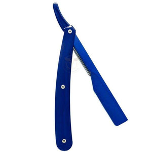 Custom Logo Straight <b>Barber</b> Razor White Plastic Handle Disposable Single-<b>Blade</b> Shave Razor Face Body Use Stainless Steel <b>Blade</b> - Product Image 5