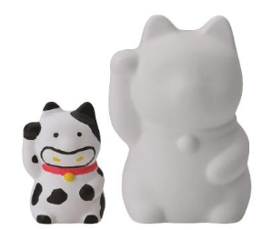 Super Offres Qualités Exceptionnelles Style Japonais Bricolage Artisanat Peinture Émail Créez Votre Propre Poterie Chat Porte-Bonheur - Product Image 2