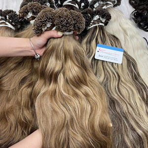 Extensions de cheveux humains Remy vietnamiens de qualité supérieure, à pointe en U, à la kératine, double épaisseur, cuticules alignées, couleurs tendance - Product Image 3