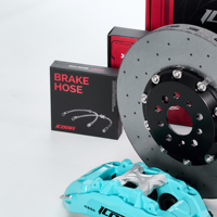 Kit de freinage haute performance ICOOH IC6 en carbone-céramique R19-R21 380/390/395/400/410 MM pour Audi RS3