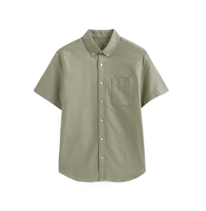 Chemise à manches courtes pour homme en coton 100% personnalisable, de haute qualité, respirante, décontractée, pour l'été - Product Image 3