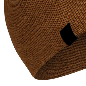 RISING GROW <b>Brown</b> Acrylic <b>Beanie</b> Hat 8.5 Inch Unisex Solid Color Casual Winter Cap Adult Knitted Warm Headwear Button - Product Image 3