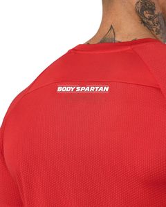 T-shirt de sport rouge pour homme, décontracté, à manches courtes, col rond, léger, respirant, pour l'été, la gym, le fitness et l'entraînement - Product Image 6
