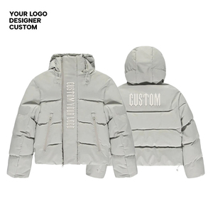 Oem Wholesale Casual Street Winter Detachable Hood Puffer <b>Coat</b> Jacket Custom Waterproof Ripstop Down Puffer Jacket for Men's - Product Image 5