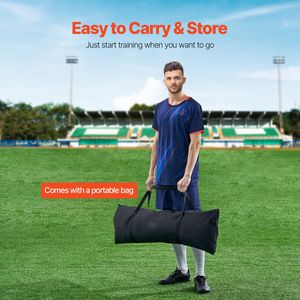 Rimbalzista da Calcio Portatile 7x7FT per Allenamento Giovanile, in Ferro e Poliestere, Attrezzatura Sportiva Portatile per Allenamento Calcio - Product Image 5