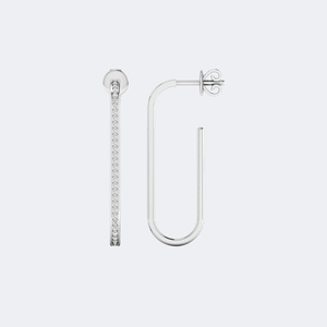 0.30CTW Gold Plated Lab Grown Round Cut <b>diamond</b> <b>earrings</b> - Product Image 4