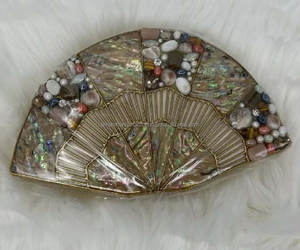 Affordable Handcrafted Mother of Pearl Clutch Stylish <b>Bag</b> for Weddings and Parties Handcrafted Design for Weddings Bridal Gift - Product Image 6