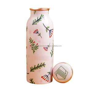 Botella de cobre de alta calidad con acabado pulido para beber y uso en la cocina, a prueba de fugas. - Product Image 3