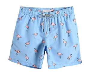 Shorts de plage pour hommes personnalisés avec impression intégrale par sublimation, style streetwear, été, grande taille, motif uni avec logo personnalisé - Product Image 6