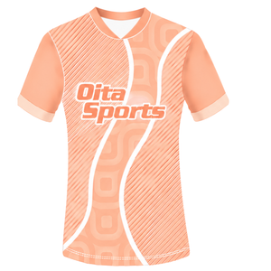 Maillot de rugby blanc pêche à manches courtes, col en V, motif géométrique, uniforme d'équipe personnalisé, respirant, pour l'entraînement et le sport, haute performance - Product Image 1