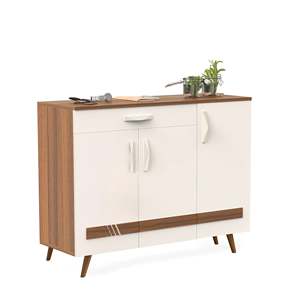 Étagère à chaussures autoportante Kaspen avec 3 portes à fentes réglables - Product Image 4