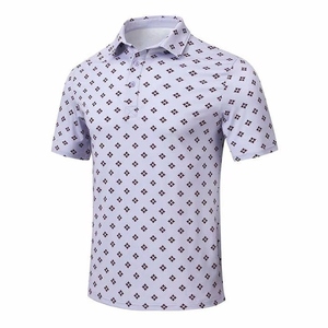Chemises pour hommes, anti-transpiration, manches courtes, coupe performance, polos actifs pour hommes, anti-transpiration - Product Image 1