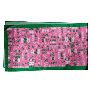 <b>Pink</b> and Green Signature Scarf Lightweight Fashion <b>Wrap</b> Printed Decorative Scarf Elegant Women Accessory for Daily Wear - Product Image 6