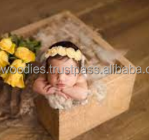 Accesorio de Fotografía para Recién Nacidos, Tazón de Madera Ecológico para Sesión de Fotos de Bebés, Accesorios para Fotos en el Dormitorio - Product Image 4