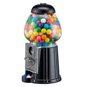 Kwang Hsieh 9 Inch Factory Price Black Coin Capsule Vending gumball Machine