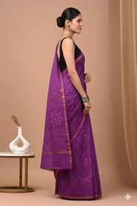 Wedding Chanderi Silk <b>Saree</b> Traditional Ethnic Collection - Product Image 3