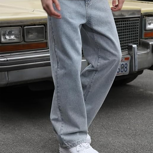 Jeans Baggy Homme Personnalisés Streetwear en Gros – Nouvelle Collection Denim Ample et Large de Haute Qualité pour Hommes – Tailles Variées - Product Image 2