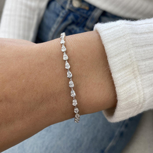 Real <b>Gold</b> Lab Grown Diamond Bracelet 10K 14K 18K IGI Graded Ethical Jewelry Yellow <b>Rose</b> White <b>Gold</b> Luxury Gift Ideas - Product Image 5