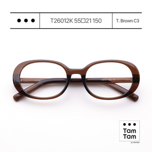 Tam Tam Oval Full Rim <b>Eyeglasses</b> T26012K Light Violet C4 Unisex Adult Vision Correction <b>Frames</b> Customizable Private Label - Product Image 3