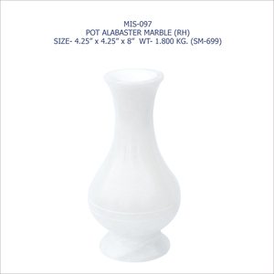 Vase à fleurs artisanal de luxe en albâtre impérial, élégant pour la maison, le jardin et les mariages, pièce de designer écologique, prix de gros en vrac - Product Image 6