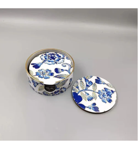 Juego de Posavasos de Madera MDF con Diseño Personalizado, Forma Cuadrada, Impresión Esmaltada, con Soporte, a su Presupuesto - Product Image 2