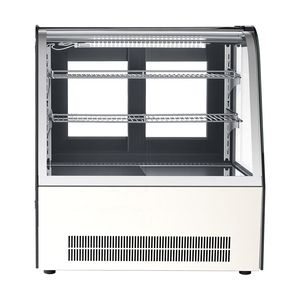 Vetrina Refrigerata Commerciale a 2 Ripiani da 4,2 Cu.Ft./105L per Pasticceria con Illuminazione LED - Product Image 1