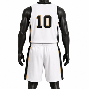 Conjunto de Uniforme de Baloncesto Personalizado Unisex para Adultos, Camiseta y Pantalones Cortos de Malla de Poliéster Transpirable, Ropa Deportiva de Equipo con Impresión por Sublimación, ODM - Product Image 2