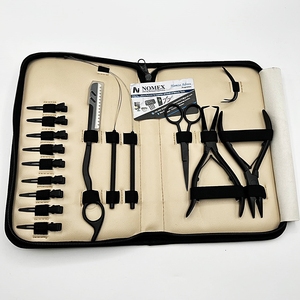 Kit d'outils pour extensions de cheveux ORHA INTERNATIONAL avec pinces, ciseaux et outils pour l'installation et le retrait de tresses. - Product Image 1