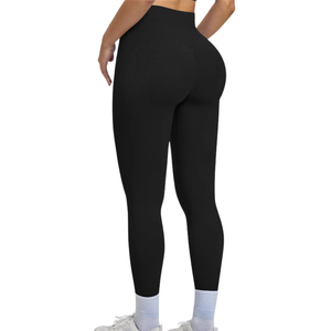 Leggings Deportivos Negros Personalizados para Mujer, Ropa de Gimnasio sin Costuras, Pantalones de Yoga, Ropa Deportiva, Leggings de Compresión al por Mayor - Product Image 2