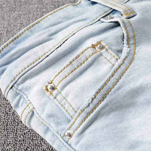 Nuevos Jeans Clásicos de Invierno para Hombre, Corte Recto, Lavados, Transpirables, de Secado Rápido, 100% Algodón - Product Image 5